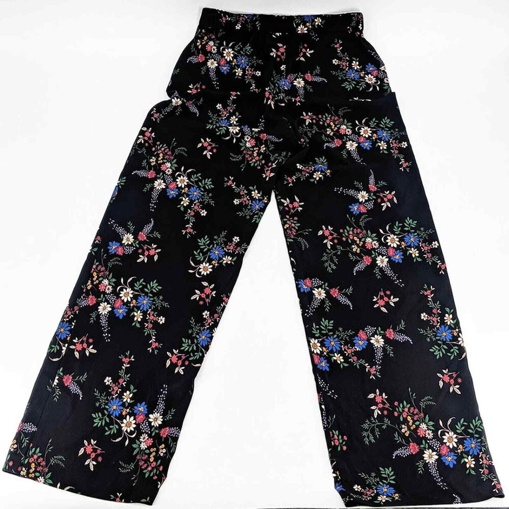 Vince Camuto  Wide Leg Pants Trousers Womens Size 6 Dainty Floral Print Feminine